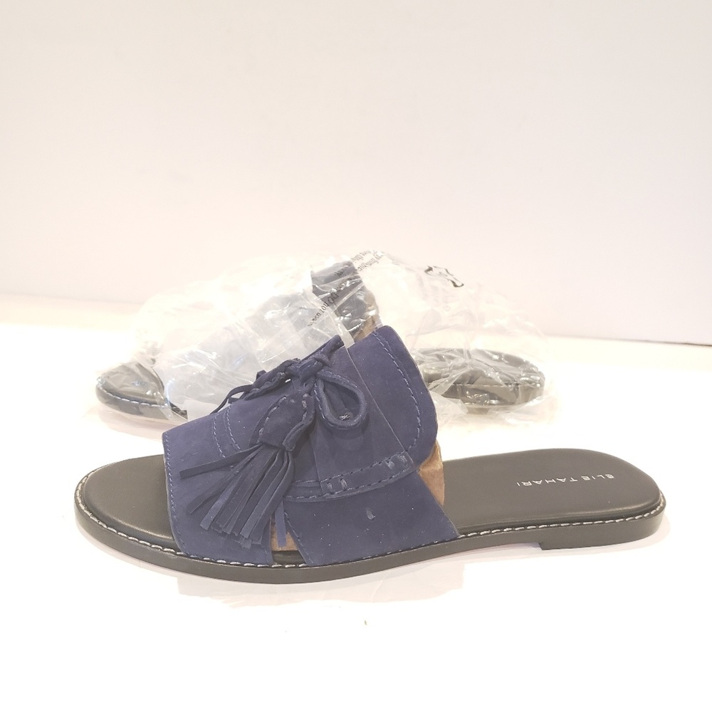 Elie Tahari  'Solstice' Slide Sandal dark navy 8.5